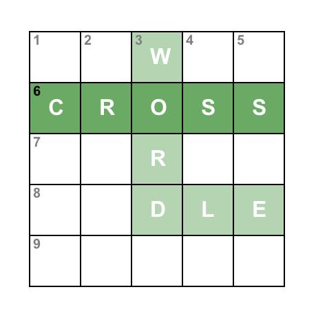 Crosswordle